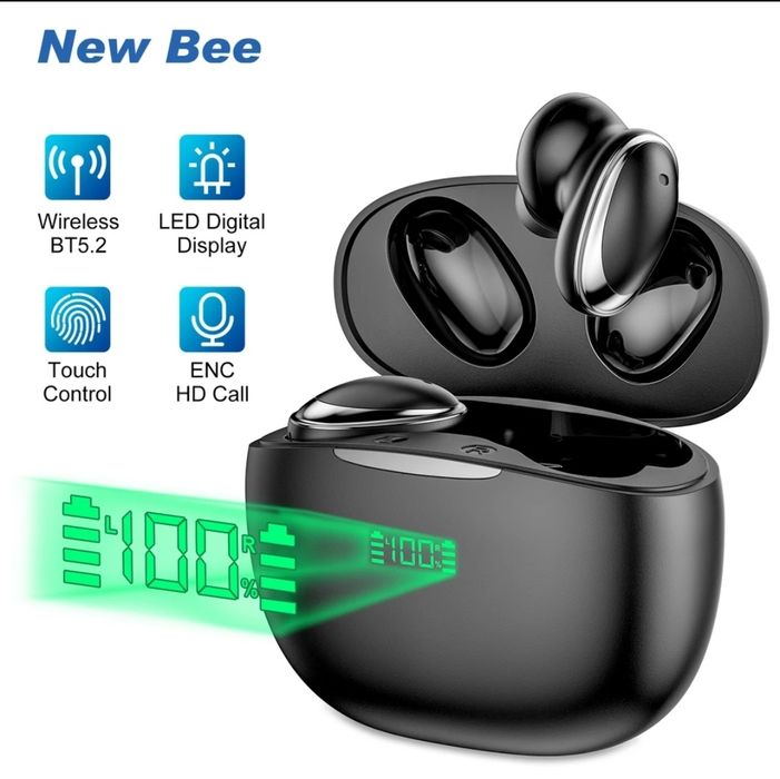 New bee CT 02 Bluetooth V5.2 басы отличный звук