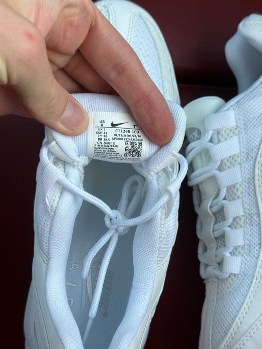 (ОПЛАТА ПІСЛЯ ОГЛЯДУ)Nike Air Max 95 Essential White Найк Аір Макс 95 Есеншиал Білі