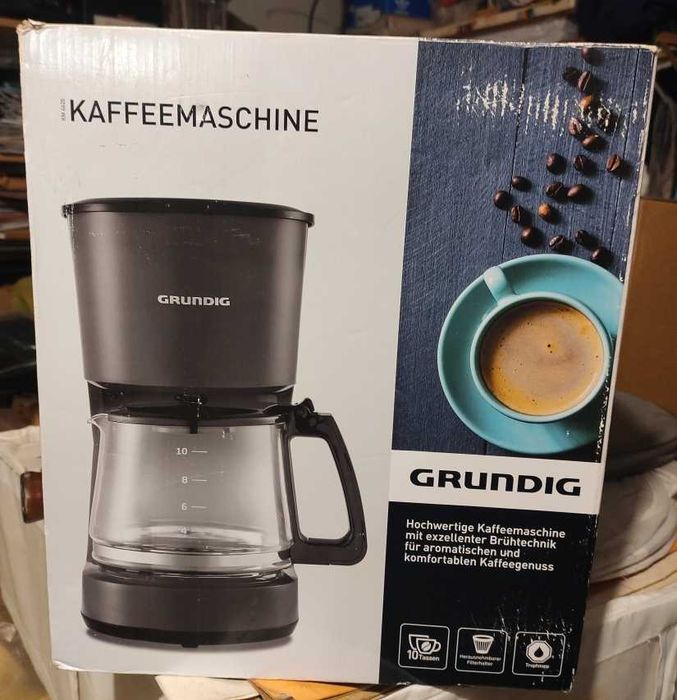 Ekspres przelewowy do kawy, dzbanek szklany Grundig, oryginalny karton