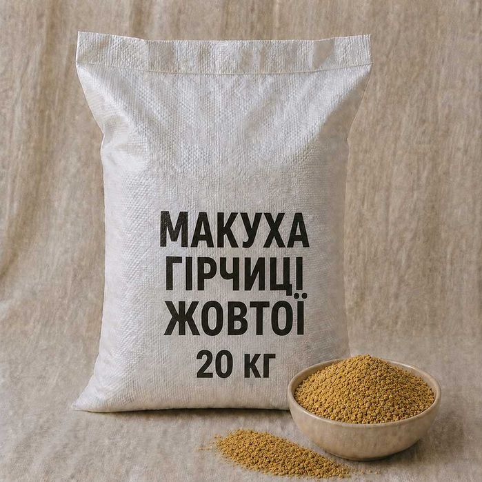 Макуха гірчиці\Жмых горчицы, від 20 кг