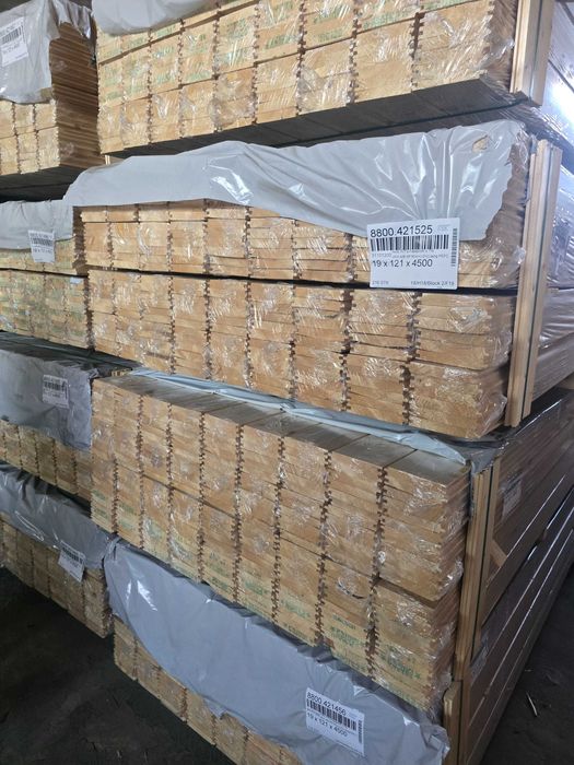 Deska elewacyjna świerk profil faza 19x121x4500mm KL AB szalówka