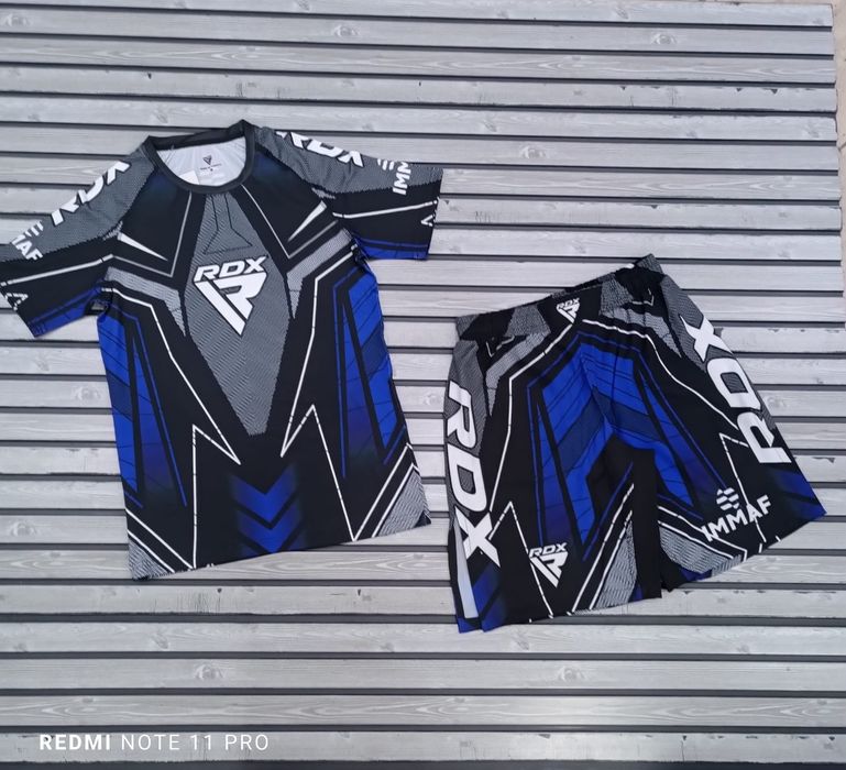 Комплект для тренування, рашгард Hayabusa, RDX, Bad boy футболка і шор