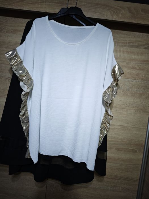 Nowa bluzka biała viscoza new collection roz xxl-2xl