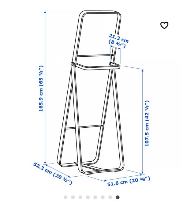 Espelho corpo inteiro ikea