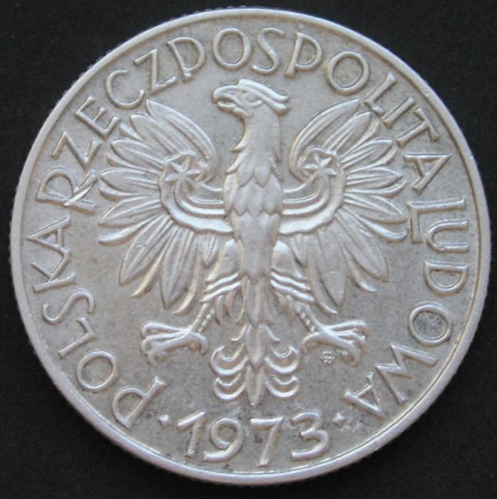 Polska 5 złotych 1973 - rybak .
