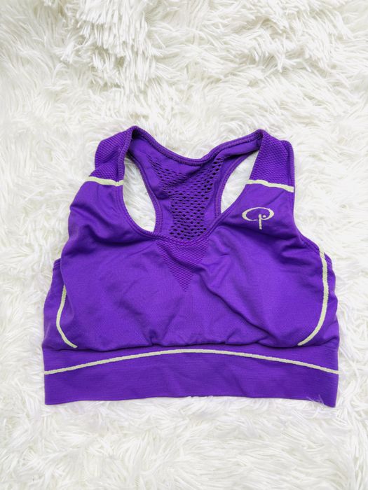 Biustonosz sportowy miękki S 36 fioletowy