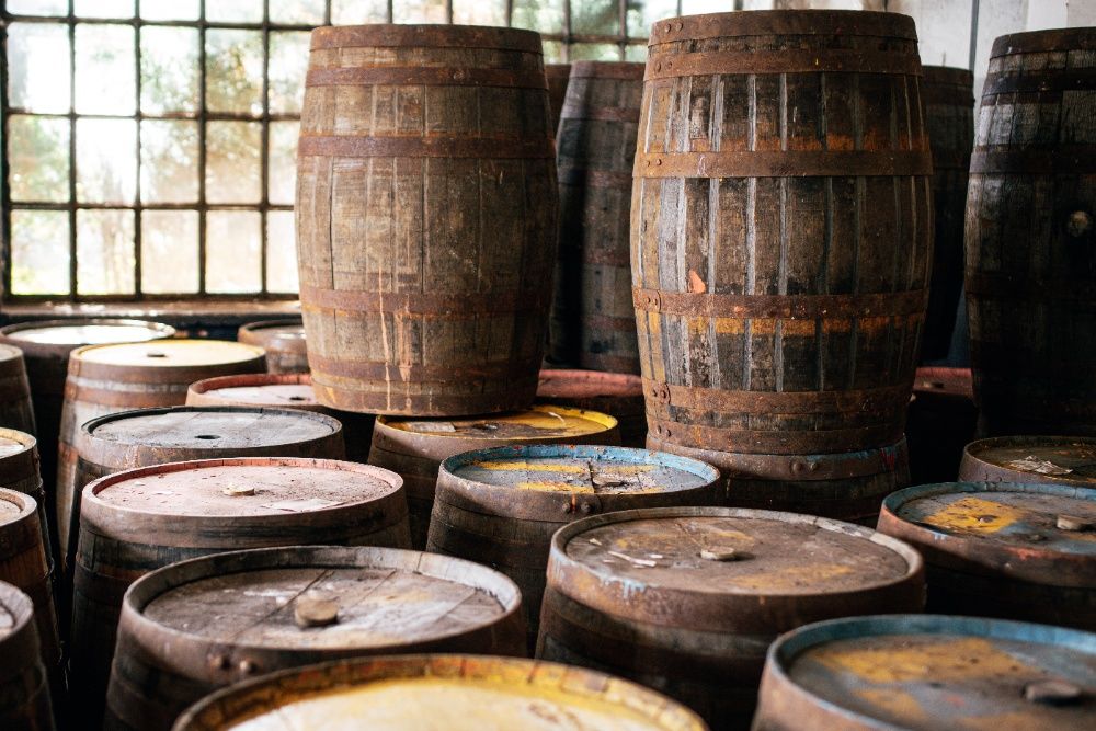 Beczka drewniana dębowa po whisky winie szczelna 200 litrów
