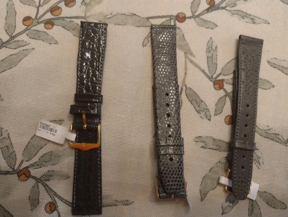 Braceletes de relógio de couro 18mm