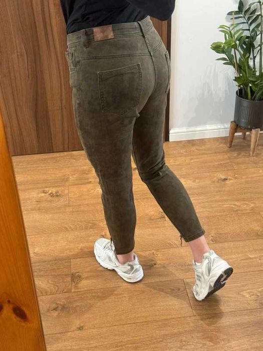 Spodnie jeansy moro rurki Zara 40