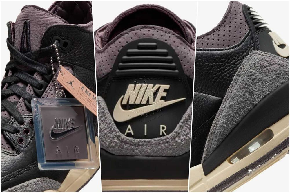 Nike AIR JORDAN 3 A Ma Maniére Black and Flat Pewter – Buty | FZ4811–001