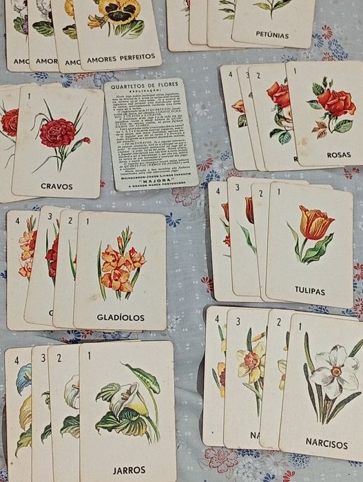 Quarteto de Flores jogo antigo