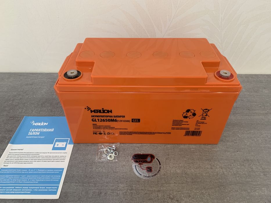 650А Гелевый тяговый аккумулятор 12В 65А для ДБЖ ИБП электротранспорта