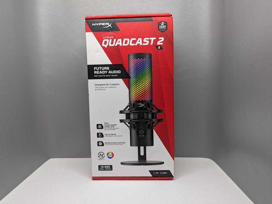 Мікрофон для ПК/для стрімінгу, подкастів HyperX QuadCast 2S студія