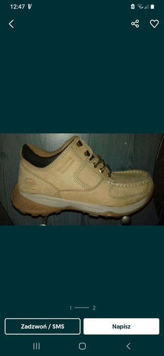 Dockers półbuty sznurowane trapery żółte trekkingowe 45 44