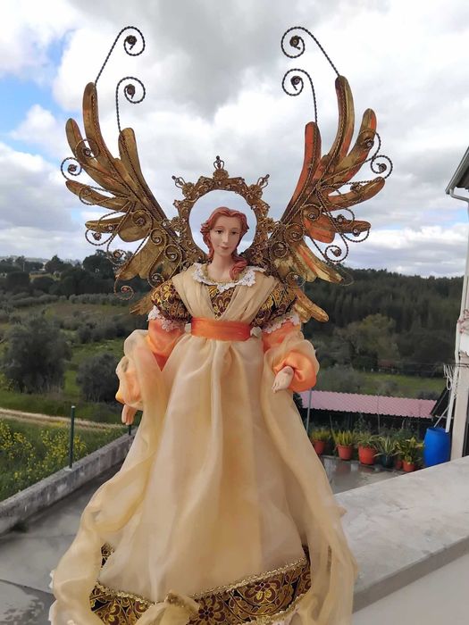 Peça decorativa Santa/Anjo Vintage