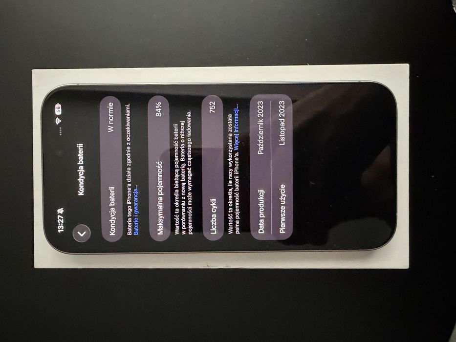 iPhone 15 Pro Natural titanium 128gb 84%