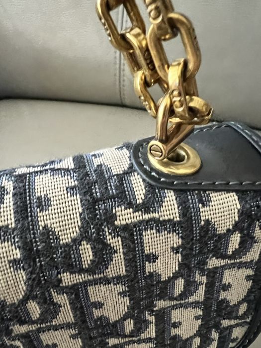 Torebka Dior Oblique Canvas and Leather Dioraddict Flap Chain Bag