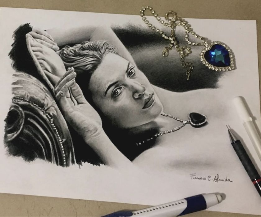 Realizo retratos a carvão (A3)