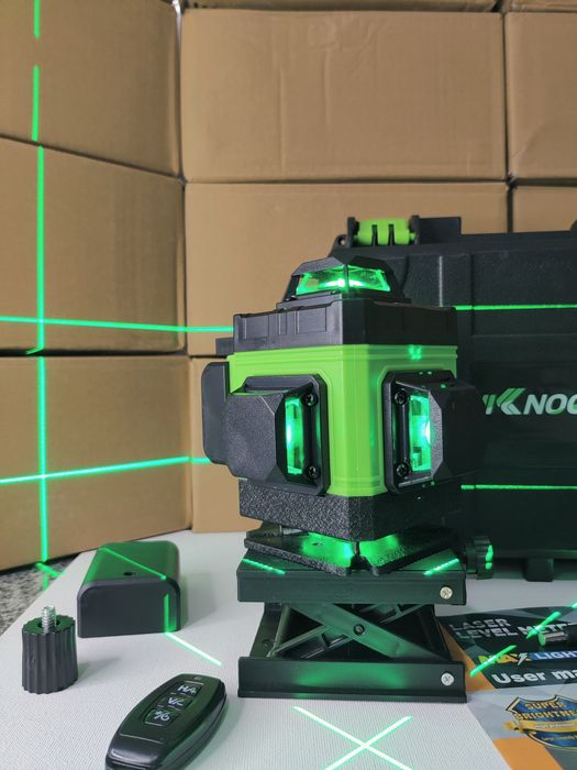 Nivel Laser auto-nivelante 16 Linhas verde (2batarias) + acessórios!