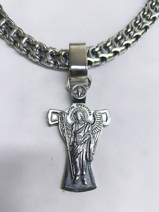 Срібний набір 90г ланцюжок хрестик цепочка серебряная крестик серебро