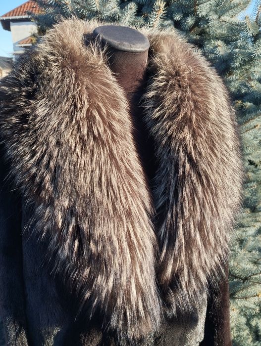 Р. 44-46-48 ог 108 Шикарна норкова шуба з чорнобуркою автоледі