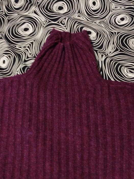 Ciemno fioletowy melanż nowy golf Moda Katalinski L 40