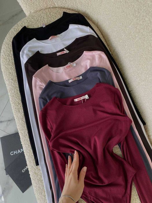 Базове боді з натуральної віскози з вирізом для пальчика боди