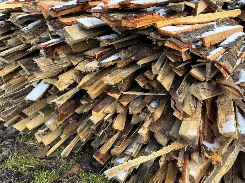 Zrzyny sosnowe suche, drewno opałowe, drewno na opał w workach