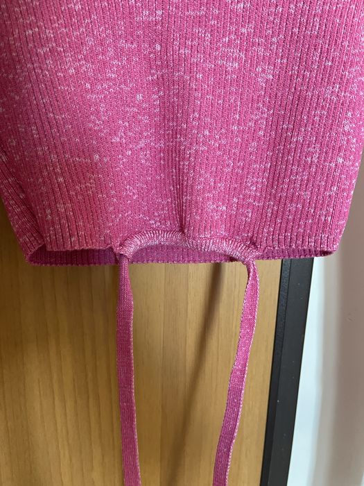 Crop top LeGer malha cor rosa