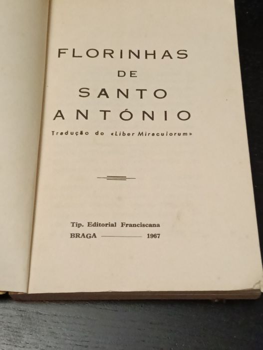 Livro Florinhas de Santo António de 1967