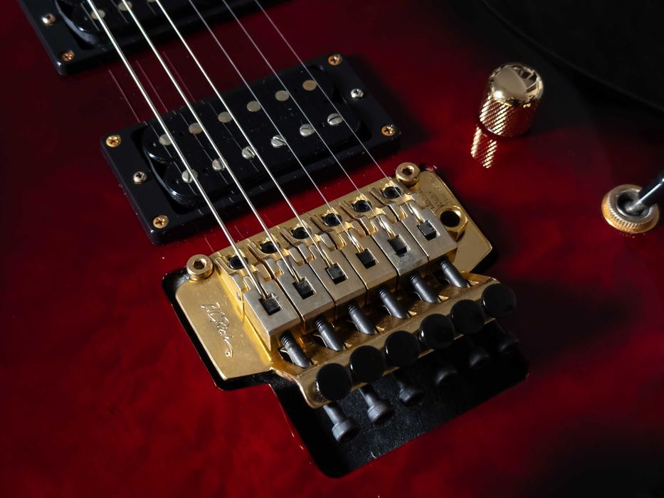 B.C. Rich Warlock-920JE See Through Red Burst
