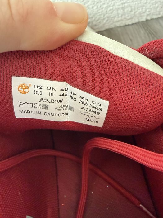 Jasne zimowe trapery/ ocieplane buty Timberland 44.5 skóra