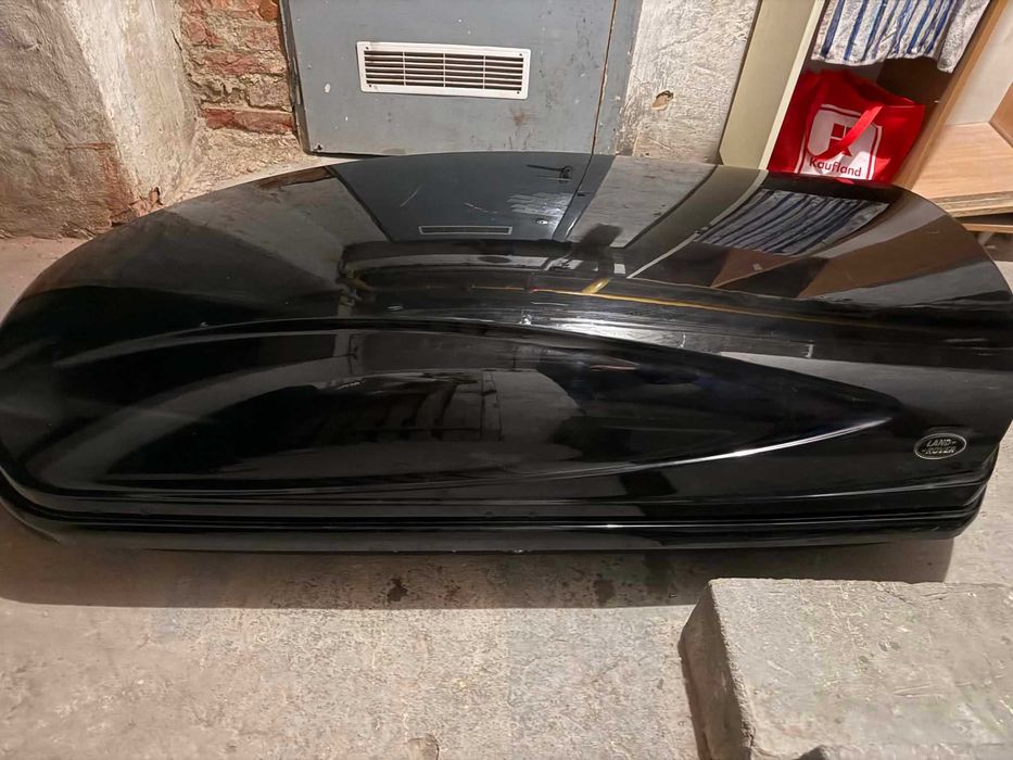 Oryginalny Box dachowy Land Rover 410L Czarny Połysk (+ belki)
