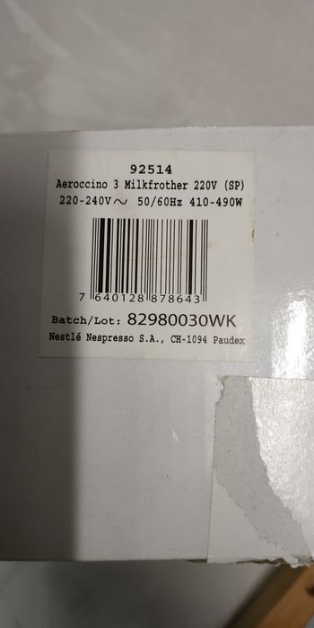 Aeroccimo marca Nespresso