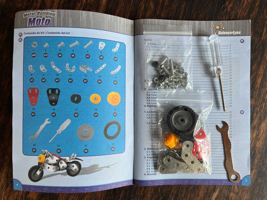 Conjunto de Construção : Moto Metal Building (Science 4 You)