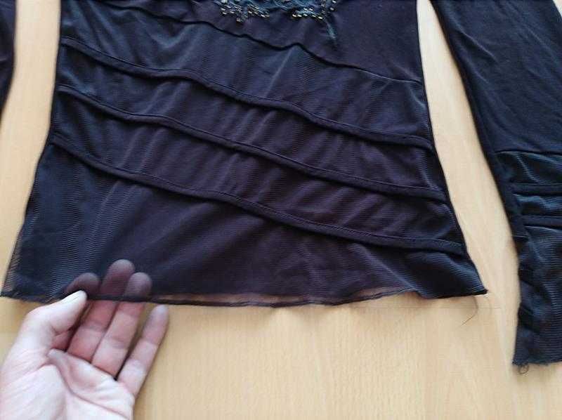 Cienka bluzka damska , przezroczysta, elegancka rozmiar S
