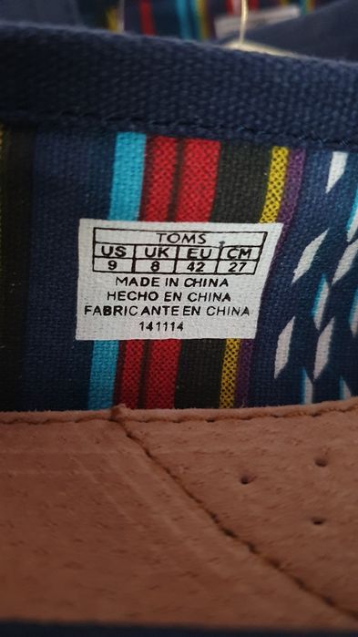 Espadryle męskie nowe Toms Classics rozmiar 42