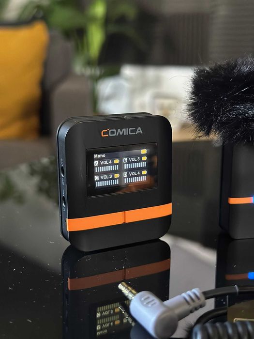 COMICA Vimo Q Microfone sem fios lapela com 4TX e 1RX