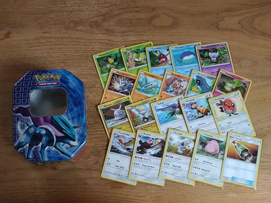 Pokemon Suicune puszka tin box tcg + 50 kart