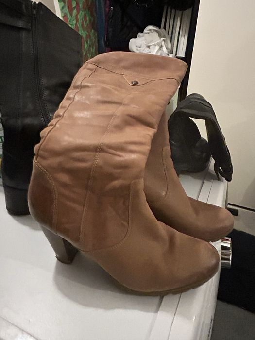 Kozaki buty damskie rozm 39 skora