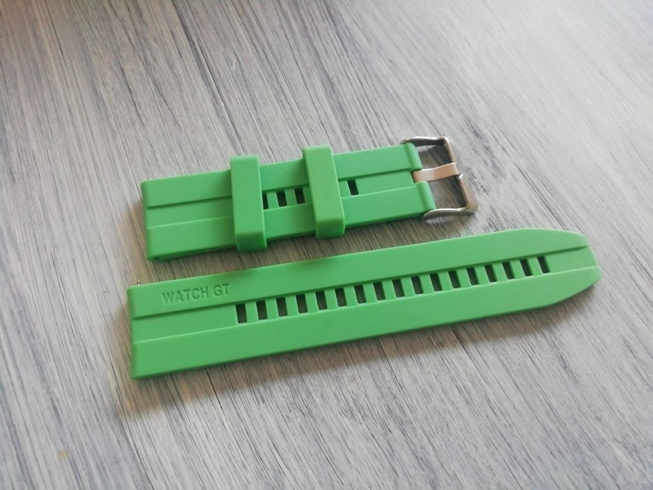 Bracelete 22mm em silicone, WATCH GT (Nova) Verde clara