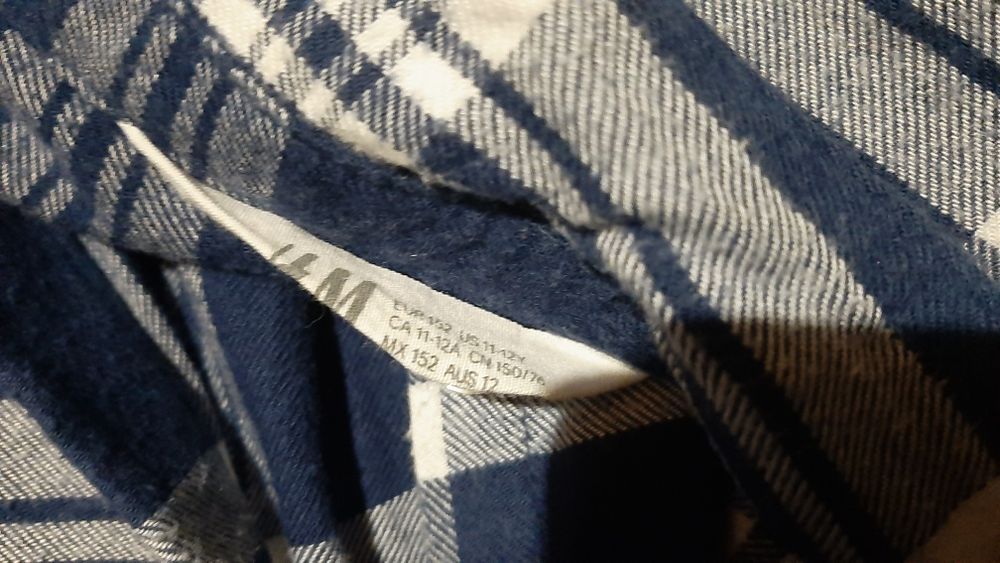Koszula w kratkę H&M roz. 146-152