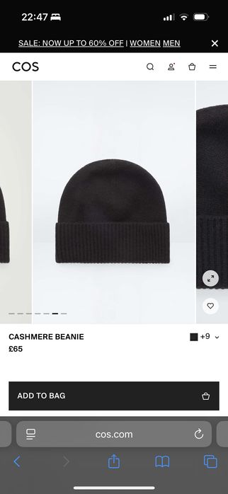 Стильний шапка та шарф бренду COS cashmere wool преміум якість