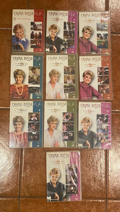 DVDs “Crime, Disse Ela” – Pack com 10 DVDs – Jessica Fletcher
