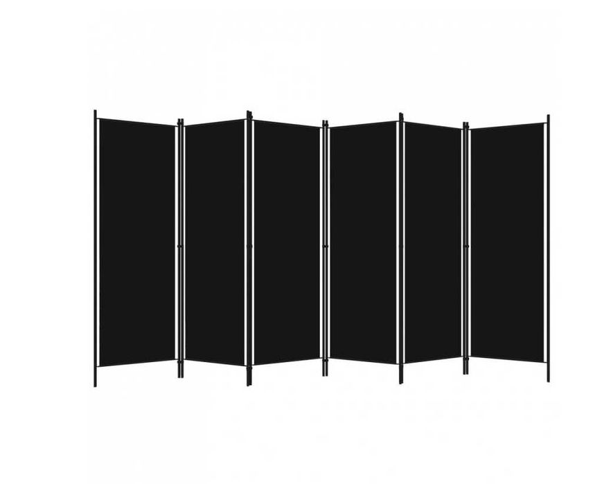 PARAWAN ŚCIANKA DZIAŁOWA 300 x 180 cm CZARNY przegroda q