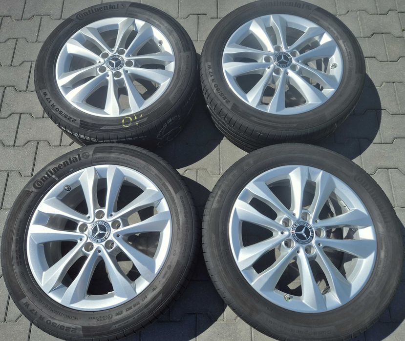 Koła Zimowe Aluminiowe 17" 215/55r17 225/55r17 5x112 7J r17 ET48,5 SUPER STAN DUNLOP 2023r 7mm MERCEDES Klasa A W177 B W247 GLA X156 |A2054018000|