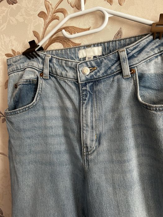 Джинси H&M, світлоблакитні, широкі, висока посадка