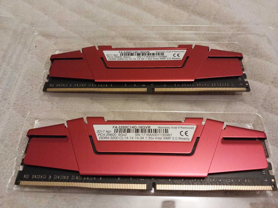 16GB DDR4 G.Skill Najszybszy CL14 -14-14-34 F4-3200C14D-16GVR