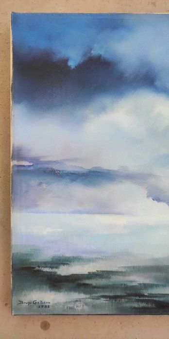 Pintura contemporânea Céu e Mar - Abstrato - Pintura acrílico - Quadro