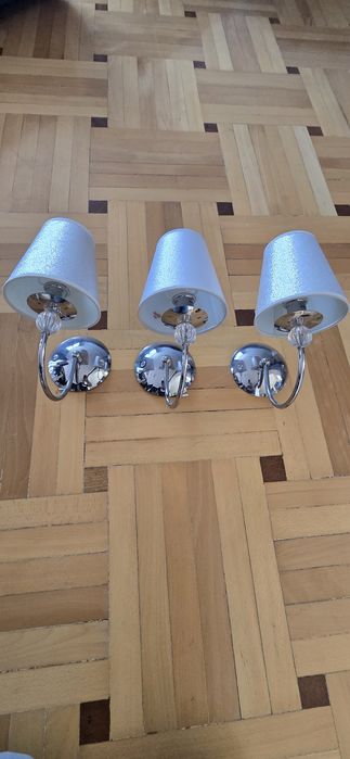 Lampy żyrandole kinkiety komplet